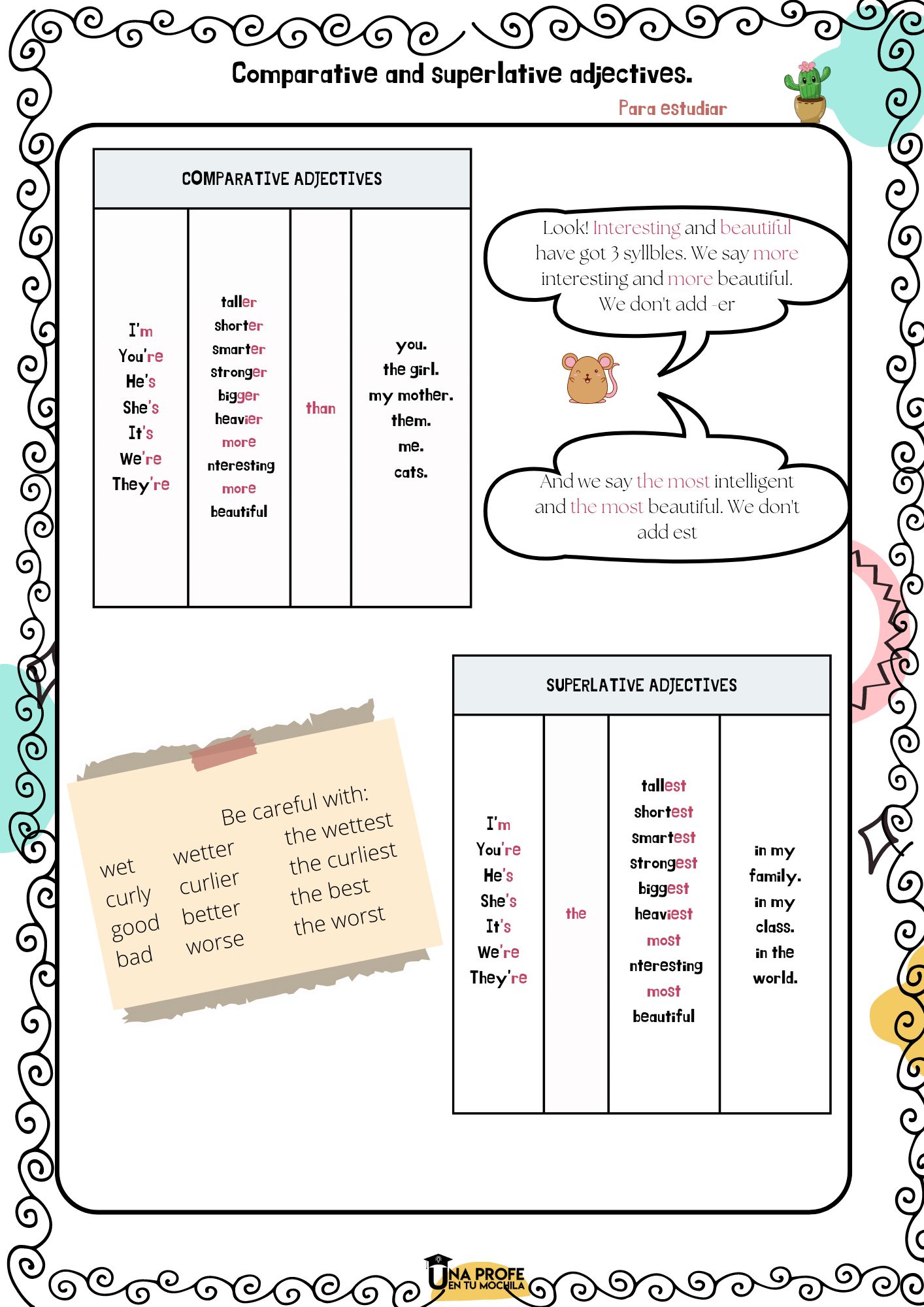 comparatives-and-superlative-adjectives-fichas-de-ejercicios-una